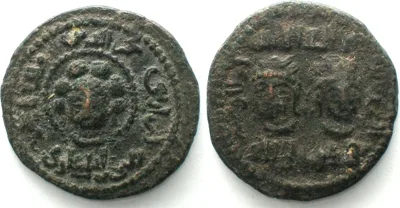 1152-1176 ARTUQIDS of MARDIN. AE Dirhem NAJM AL DIN ALPI 1152-1176 VF+