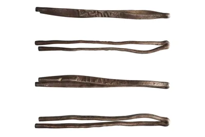 Safavid: silver larin (4.99g), 1500s-1600s CE. Silver "hairpin" larins were issued for circulation in the Arabian Sea, Gulf, and coastal regions of the Indian Ocean.