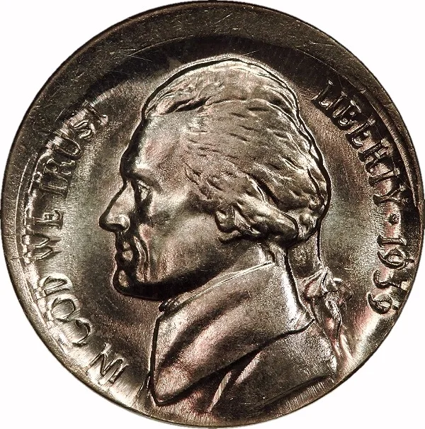 Jefferson Nickel, 1939, Broadstruck, 5¢, MS64 FS, NGC