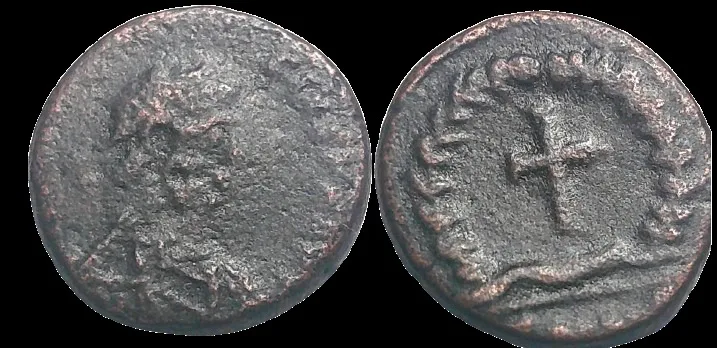 Theodosius II. (402-450 AD). Æ 12,mm 1,3g Antioch.