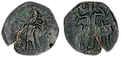Kushano-Sasanians Pērōz (Fīrūz) I AE unit Circa AD 245-270 2.00g