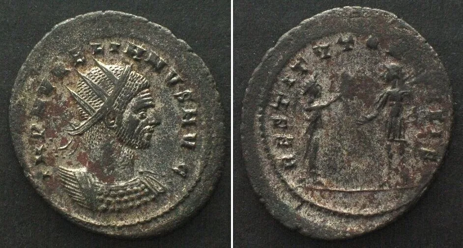 273-274 AURELIAN. BI Antoninianus, 273-274, RESTITVTOR ORBIS Cyzicus mint UNC-!