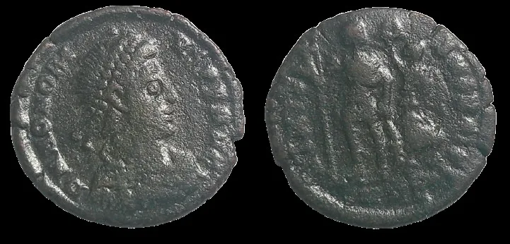 Honorius 293 to 423AD (Struck 395 and 401 AD) AE 18.2mm2.07 Nummus, Cyzicus, Nicely Centered VF