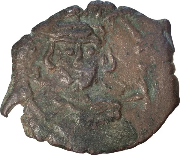 Justinian II. Scarce Half-follis