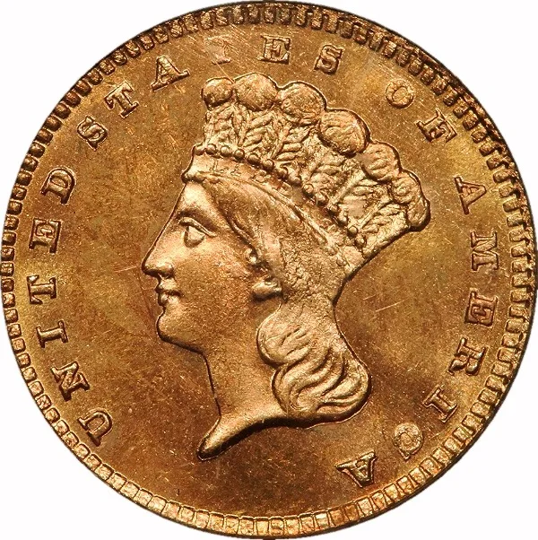 Gold Dollar, 1885, G$1, MS63 , PCGS