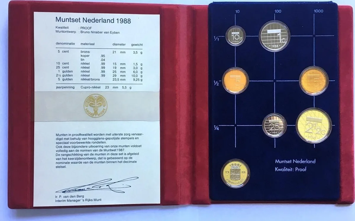 1988 NETHERLANDS Proof set 1988 Proof