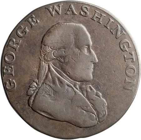 Colonial, 1795, Liberty and Security (Plain Edge), Token, VF30