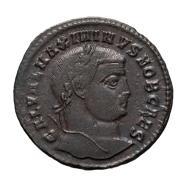 Maximinus II as Caesar. Follis