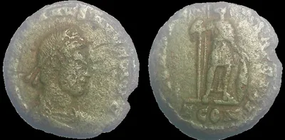 Roman GRATIAN 367-383 AD (Struck 367 & 375 AD) AE 17.5mm 1.69gm, Arles (Constantina) mint, Rare  "Great Deal"