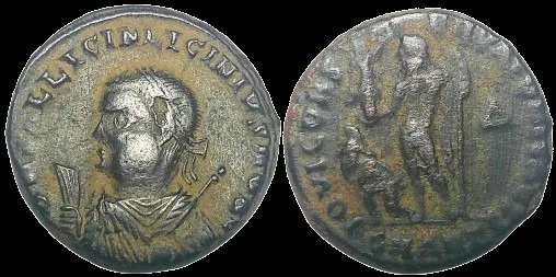 Licinius II 317-324 AD (Struck 317 & 320 AD), AE 17mm 4.25gm, Follis, Antioch, Thick Flan, R2