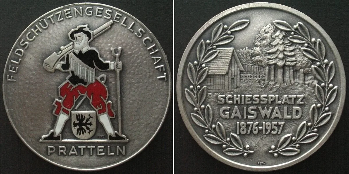 1957 PRATTELN (BL) - SHOOTING RANGE GAISWALD 1957, RRRRR! 2nd known piece! UNC