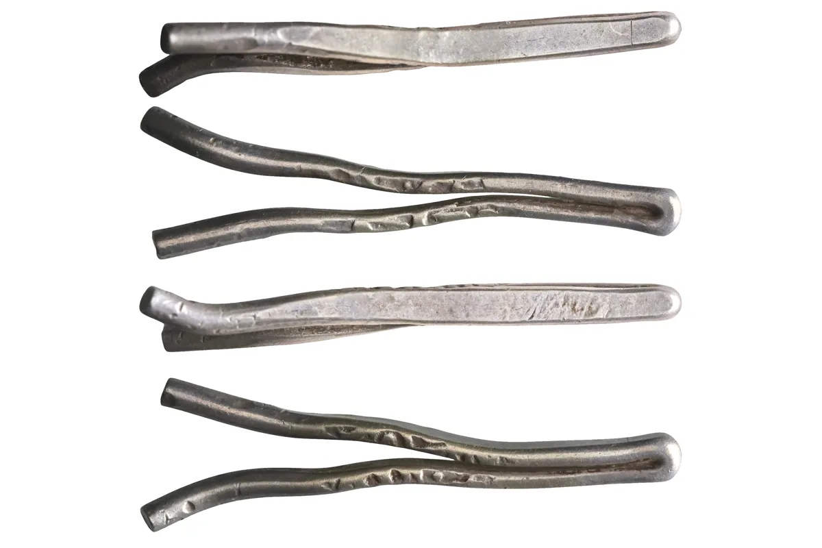 Iran: silver larin (4.64g), 1500s-1600s CE. Silver "hairpin" larins were issued for circulation in the Arabian Sea, Gulf, and coastal regions of the Indian Ocean.