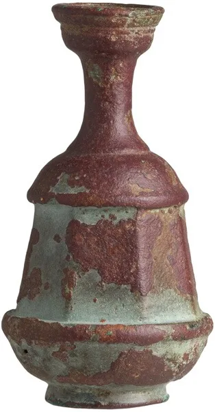 Greek Bronze Flask, Prototype for Glass Vessel