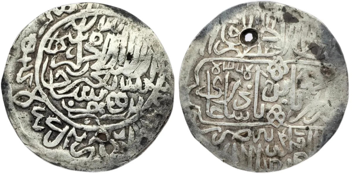 Mughal / Moghul Empire. Zahir al-Din Babur / Babar. AR shahrukhi (4.56g)