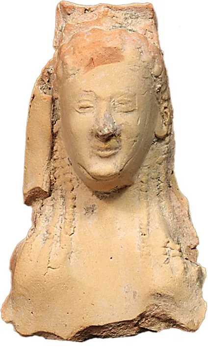 Magna Graecia Terracotta Bust of a Goddess
