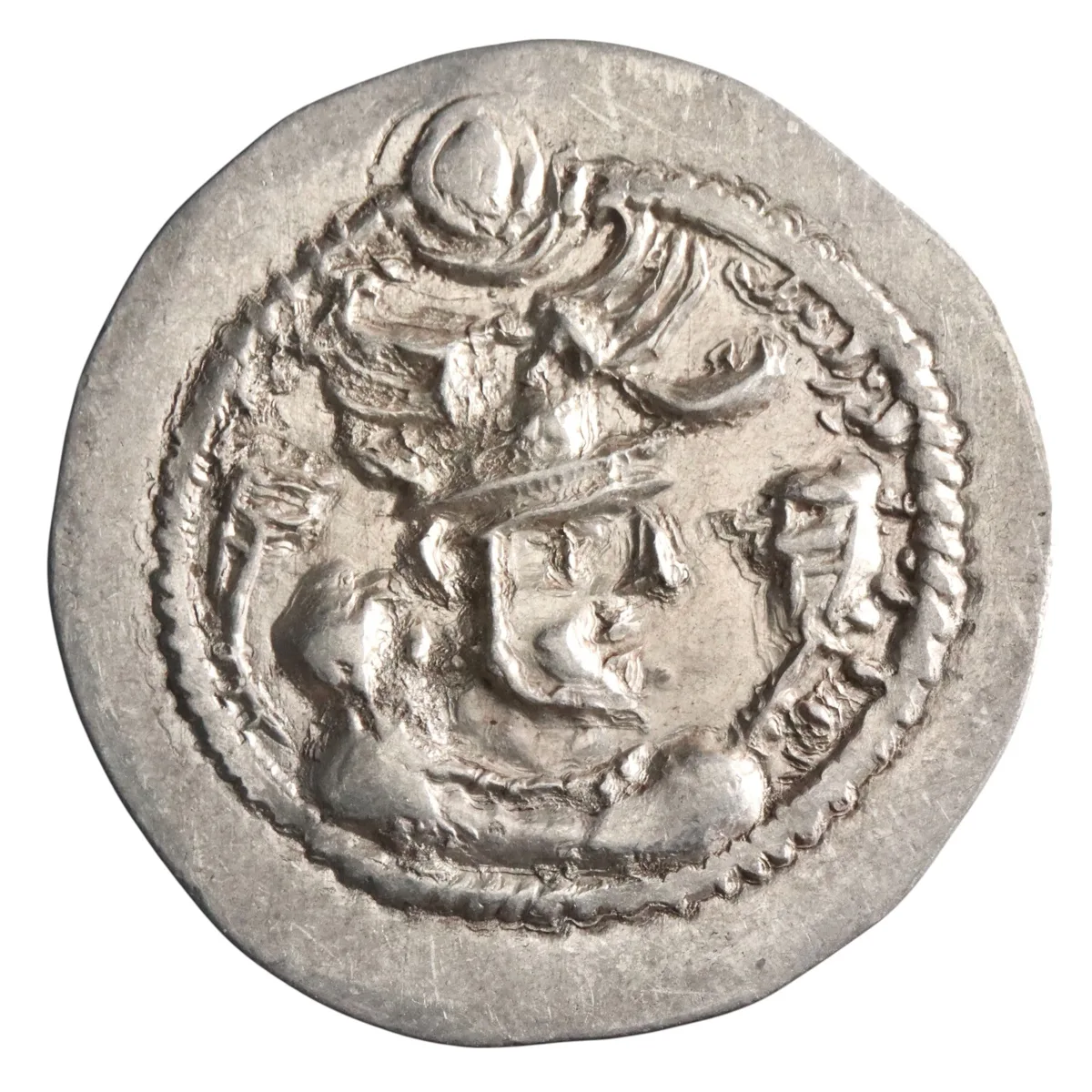 Sasanian: Peroz (457-484), silver drachm (3.83g), ShY (Shiraz) mint, 457-484 CE.