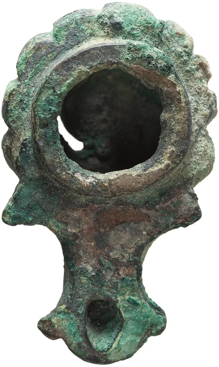 Roman Bronze Oil Lamp