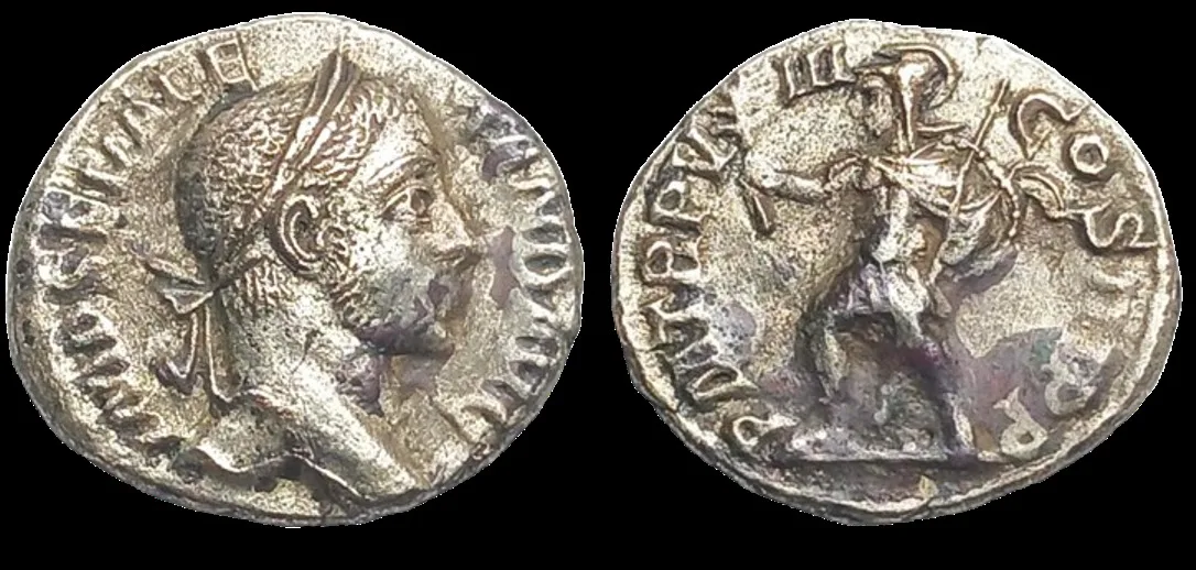 Severus Alexander 221-235 AD (Struck 229 AD) AR 17mm 2.58gm Denarius, Rome