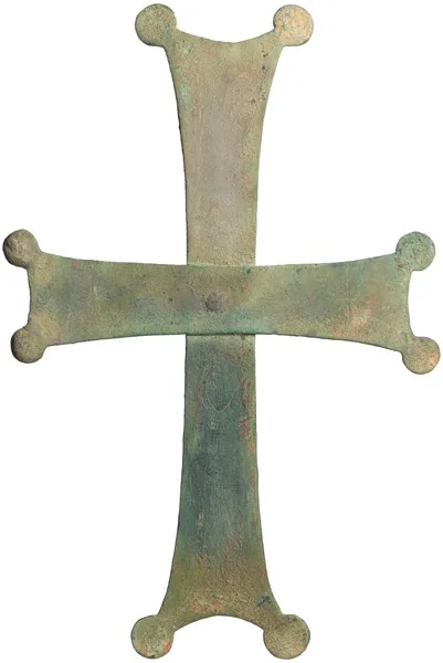 Medieval Byzantine Large Bronze Cross