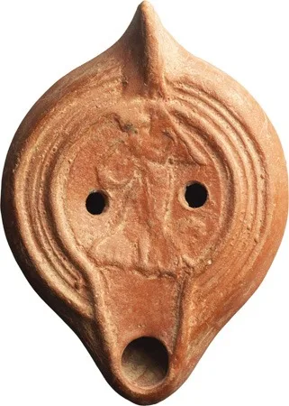 Roman North African Terracotta Oil Lamp
