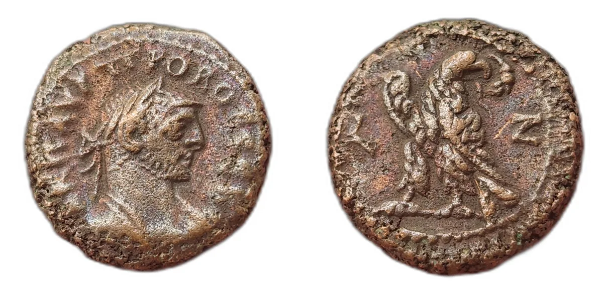 Potin Tetradrachm - Probus - Alexandria - Eagle Reverse