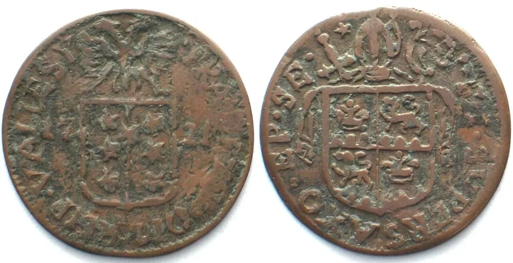 1721 Swiss VALAIS Sitten Batzen 1721 - CONTEMPORARY COUNTERFEIT - RARE! VF