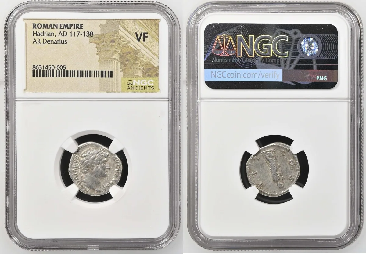 Denarius 117-138 AD Hadrian VF