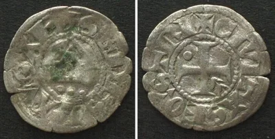 1101-1400 Swiss BISHOPRIC LAUSANNE Denier anon. 12th-14th cent. silver VF