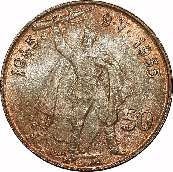 Czechoslovakia, 1955, 50 Korun, UNC