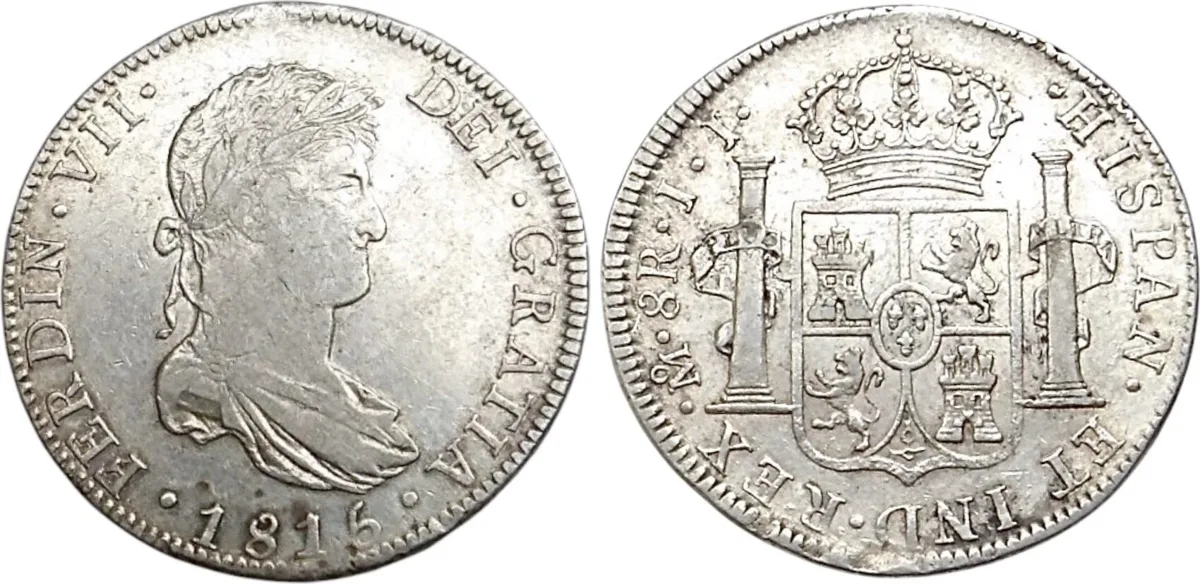 The Modern World. Mexico. Spanish colony. Ferdinand VII, 1808-1821. AR 8 Reales
