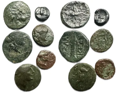 Greek Bronze Group Lot. Ephesos, Lysimacheia x2, Seleukid Sardes, Antigonus Gonatas, Thessalonika