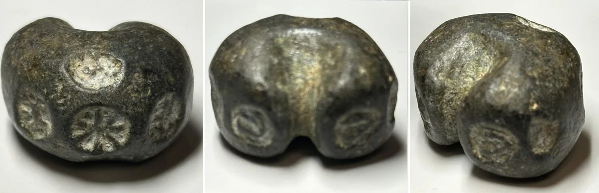 1238-1361 THAILAND. Sukhothai, 4 Baht 1238-1361, Bullet Coin, tin-lead alloy VF