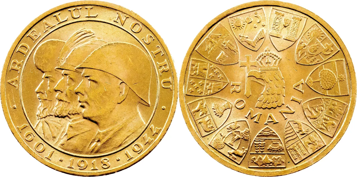 Gold 20 Lei 1944, King Michael I – Last King of Romania