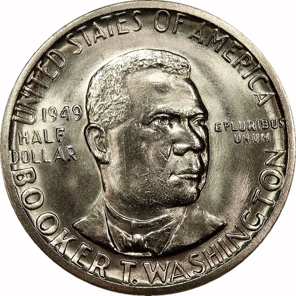 Classic Com. Silver , 1949, Booker T. Washington, 50¢, MS66 , NGC