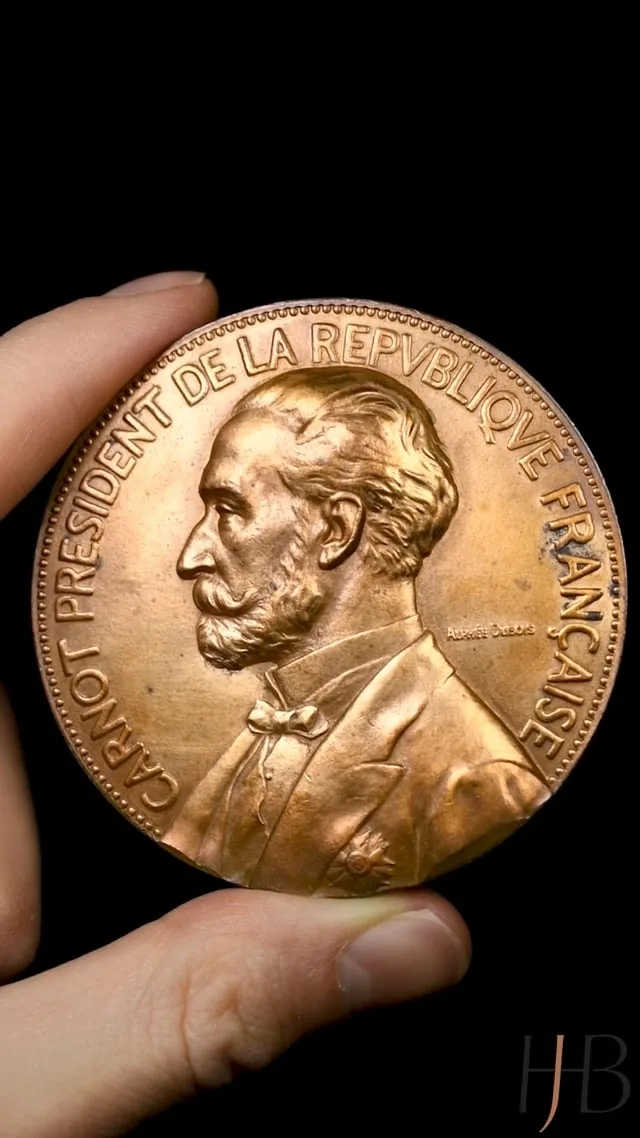 France, SADI CARNOT AS PRESIDENT OF THE REPUBLIC, 1887, Medal, UNC