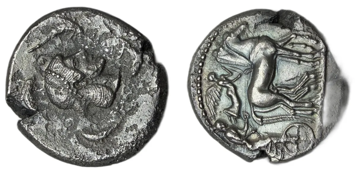 Sicily Syracuse Deinomenid Tetradrachm 475 - 470 BC Randazzo Hoard