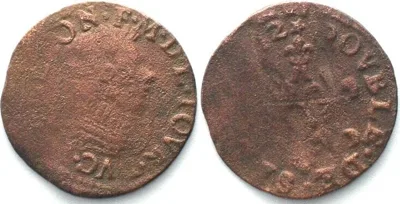 1642 BOUILLON & SEDAN Double Tournois 1642 FRÉDÉRIC-MAURICE DE LA TOUR D'AUVERGNE VF+