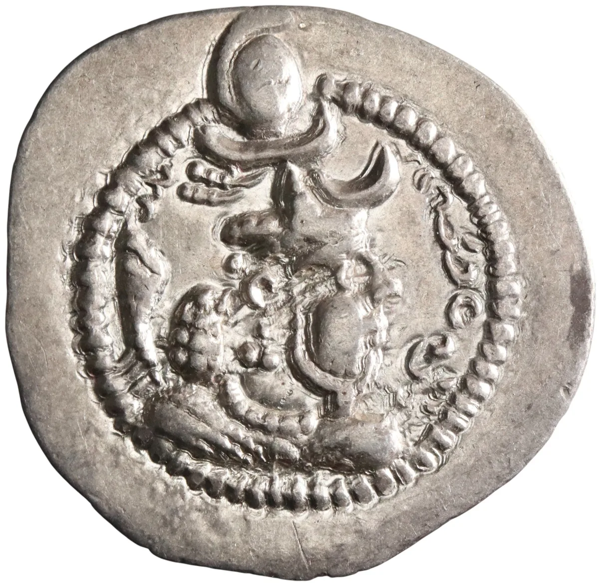 Sasanian: Peroz (457-484), silver drachm (4.09g), KL mint, 457-484 CE.