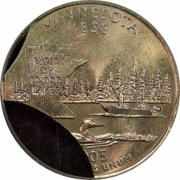Washington 25¢, 2005, 25% Double Clip, 25¢, MS65 , PCGS