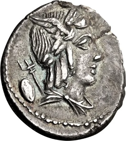 L. Julius Bursio. Denarius