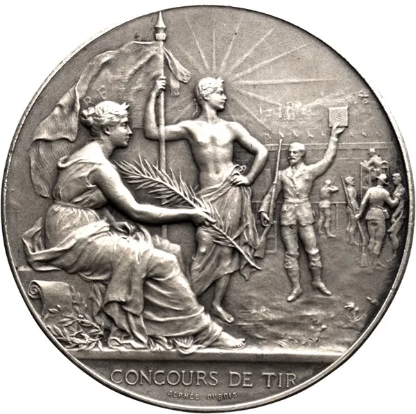 France, Shooting Contest Bronze Award Medal, ND ca. 1900, Medal, UNC