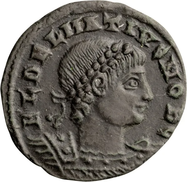 Delmatius as Caesar. Follis