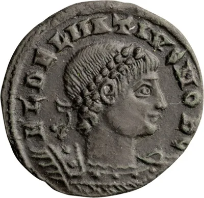 Delmatius as Caesar. Follis