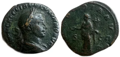 Volusian, 251-253 AD. AE Sestertius