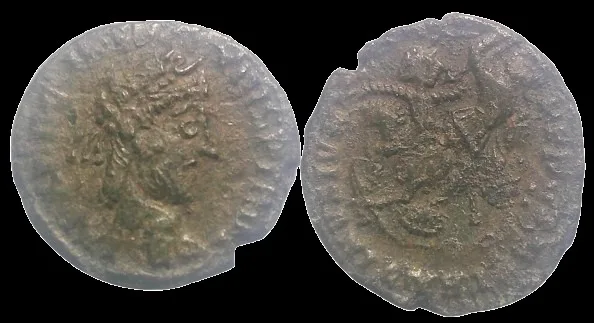 Barbaric imitation Constantius II Fallen Horseman AE 17.2mm 2.33gm follis.