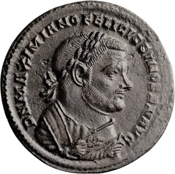 Maximianus as Senior Augustus. Nummus