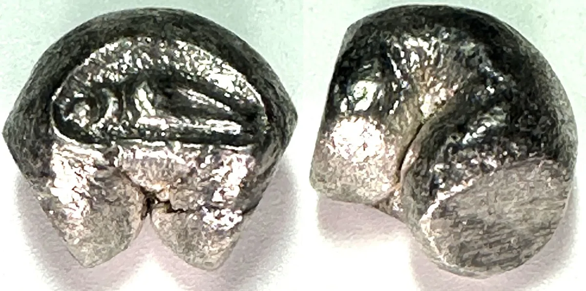 1688-1703 AYUTTHAYA. Salung (1/4 Baht) PHETRACHA (1688-1703) Pot Duang Bullet Coin, XF EF