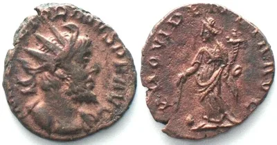 268-270 VICTORINUS. 268-270 Bi Antoninianus, PROVIDENTIA AVG, Southern mint, AU!