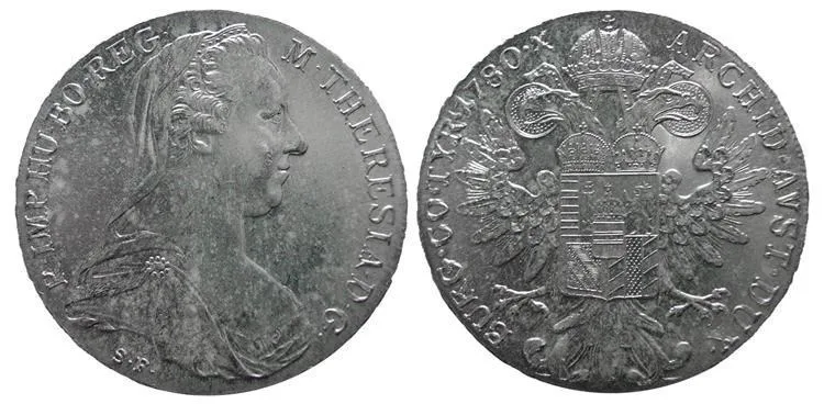 AUSTRIA, Maria Teresa 1780 S.F. Restrike Silver Thaler (27.96 gm; 40 mm)
