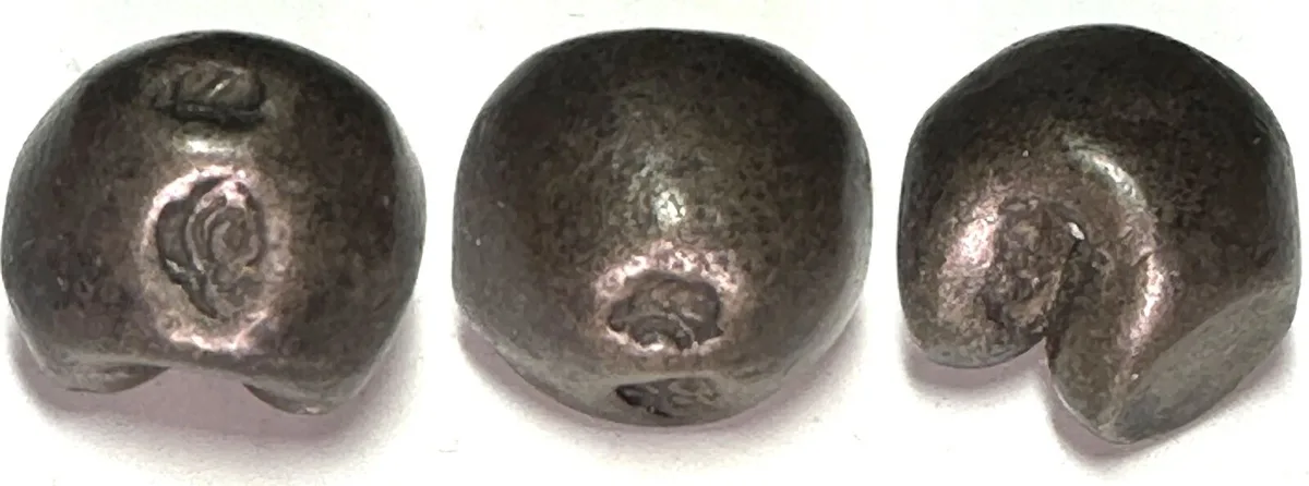 1782-1809 THAILAND 1 Baht, RAMA I (1782-1809), Unalom, Pot Duang Bullet Coin, silver, VF+